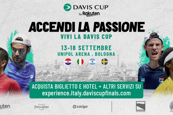Davis Cup by Rakuten arriva a Bologna: a settembre una settimana di grande sport